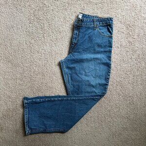 Levi Signature Jeans Womens 18 (38x32) Mid Rise Stretch Bootcut Blue Denim
